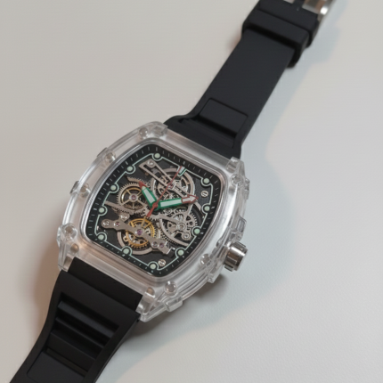 Frank Muller Transparent Dial Latest Article Watch with Rubber Strap(Plastic Case)