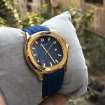 Ruber Strap Square Dial Watch for Men Boys (With Date) - Black Silver