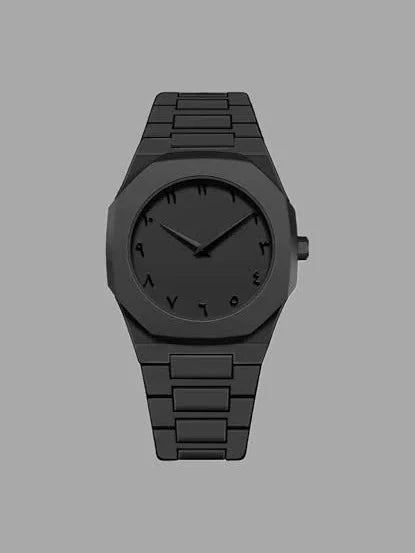 White Arabic Aura Watch Limited Edition (Fiber 44gm) - black-arabic