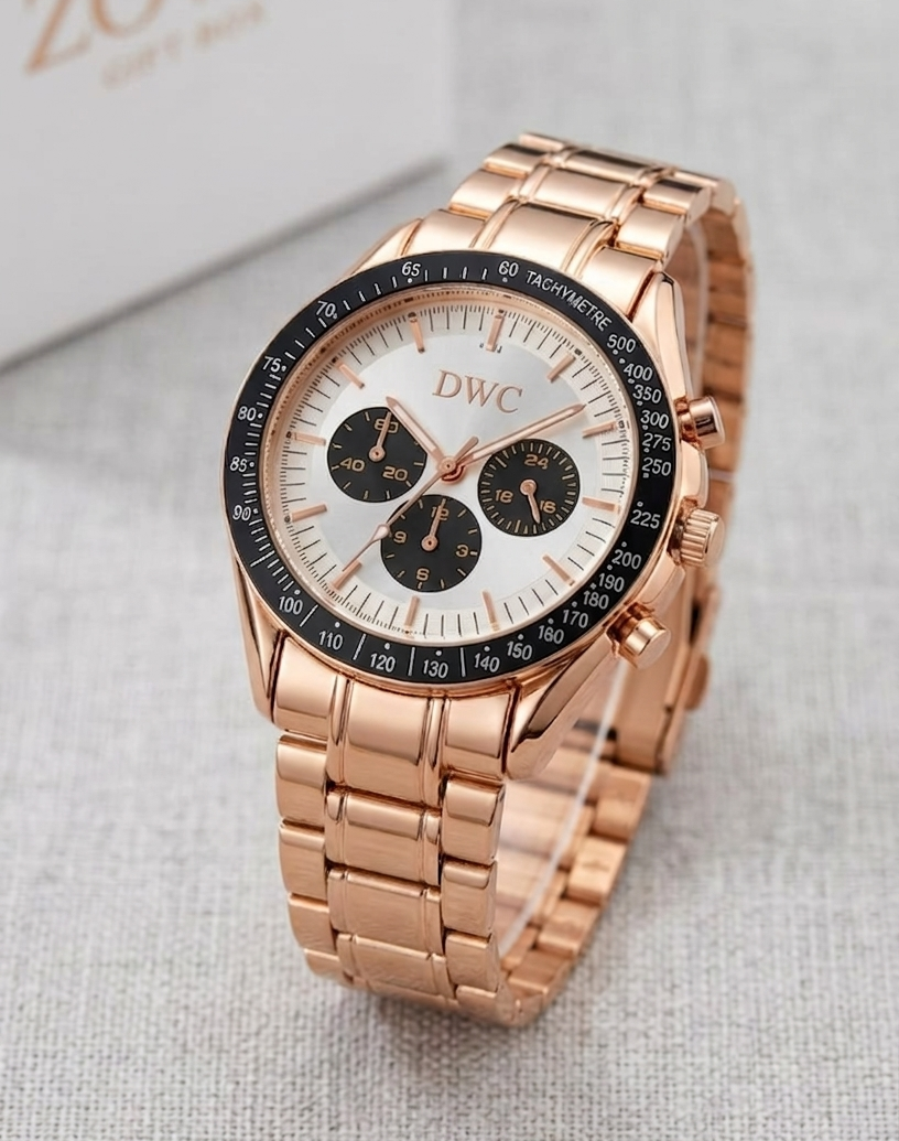 Gemini_Generated_Image_45f0p245f0p245f0 DWC Heritage Chronograph Panda Dial Watch - Image 1