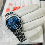 Square Nautilus Stainless Steel Watch for Men & Boys postive - blue-silver-2