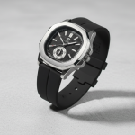 PATEK PHILLIPE Rubber Silicone Strap with Magnet Lock - black-arabic