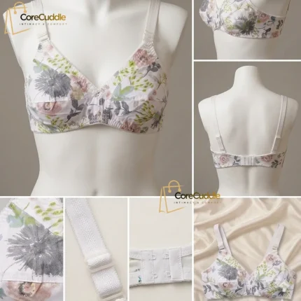 CoreCuddle Premium Cotton Non-Padded Irani Bra for Women & Girls (Random Colors)