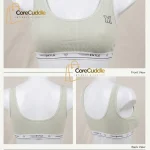 CoreCuddle Premium Light Padded Ribbed Bra Vest & Crop Top with Wide Straps