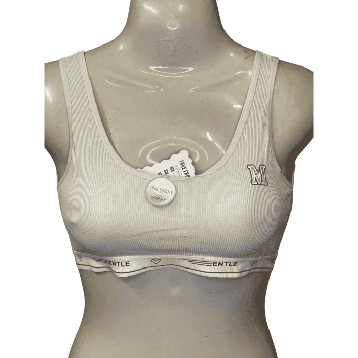 CoreCuddle Premium Light Padded Ribbed Bra Vest & Crop Top with Wide Straps - Image 5