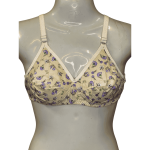 CoreCuddle Premium Floral Printed Lawn Bra for Women & Girls (Skin Base Flower Print)