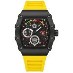 Frank Muller Latest Article Watch with Rubber Strap(Plastic Case) - yellow