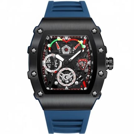 Frank Muller Latest Article Watch with Rubber Strap(Plastic Case) - blue