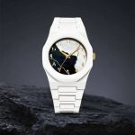 Marble Textured Arabic Aura Watch Limited Edition (Fiber 44gm) - white-marble