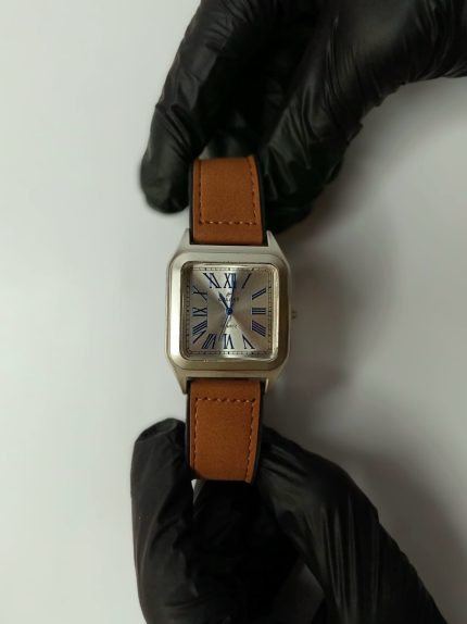 OLD MONEY Leather Strap Magnet Master Lock Watch - brown