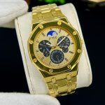 Latest Design Hexa Stainless Steel Watch for Men & Boys - black-arabic