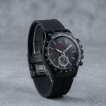 Round Dial Rubber Silicone Strap Watch with Magnet Lock