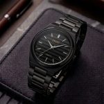 DWC Heritage Horizontal Stripe Variant Dial Watch - black-arabic