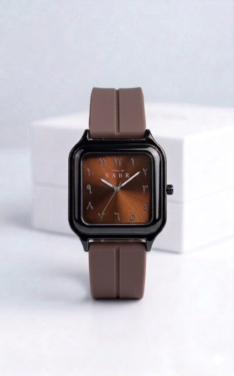 WhatsAppImage2026-04-09at2.51.23PM SABR Stealth Square Watch with Eastern Arabic Numerals “ Magnetic Strap & Sunray Dial - black-white - Image 1