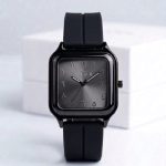 SABR Stealth Square Watch with Eastern Arabic Numerals   “ Magnetic Strap & Sunray Dial