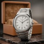 Nautilus PATEK PHILIPPE GENEVE Stainless Steel Premium Quality (Matt Finish) - white-silver