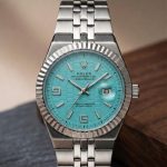 Rolex Honeycomb in Premium Quality Stainless Steel - green-silver
