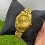 Classic Luxury Stainless Steel Watch for Men Boys - silver-golden