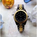 Classic Luxury Stainless Steel Watch for Men Boys - golden