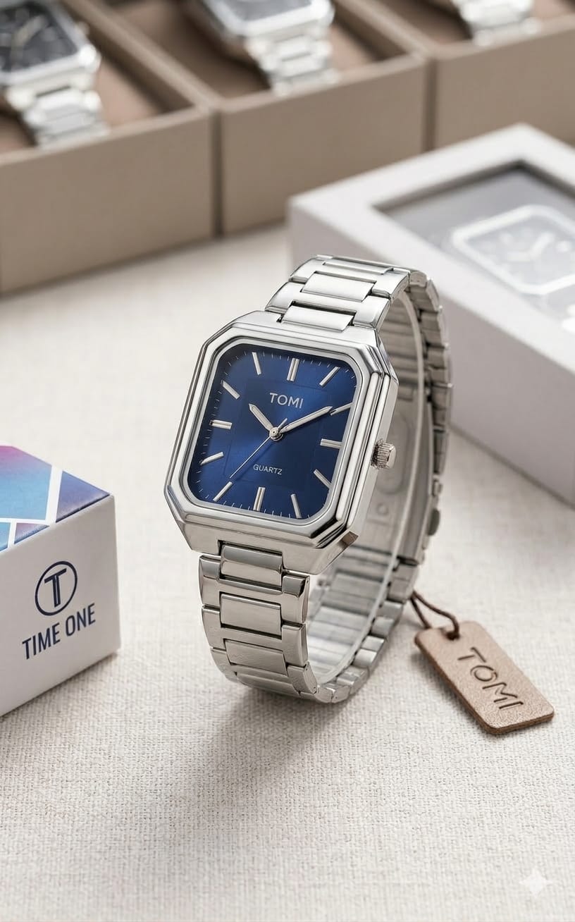 WhatsApp_Image_2026-03-24_at_2.32.11_PM Tomi Stainless Steel OLD MONEY Style Watch - 2-tone-blue-dial - Image 1