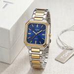 Tomi Stainless Steel OLD MONEY Style Watch - golden-white