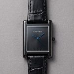 Cartier TANK Watch in Plain Dial Leather Strap