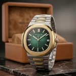 Nautilus PATEK PHILIPPE GENEVE Stainless Steel Premium Quality (Matt Finish) - 2-tone-tiffany-dial