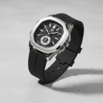PATEK PHILLIPE Rubber Silicone Strap with Magnet Lock - black-arabic