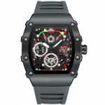 Frank Muller Latest Article Watch with Rubber Strap(Plastic Case) - gray-2
